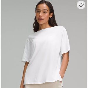 Lululemon Relaxed Scoop Neck Shirt - White - Size 4 - NWT